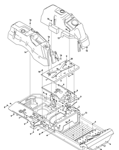Operators Platform Diagram and Parts List for Z-FORCESZ60 (53FJD-53FJD050)(2015) Cub Cadet Lawn Tractor